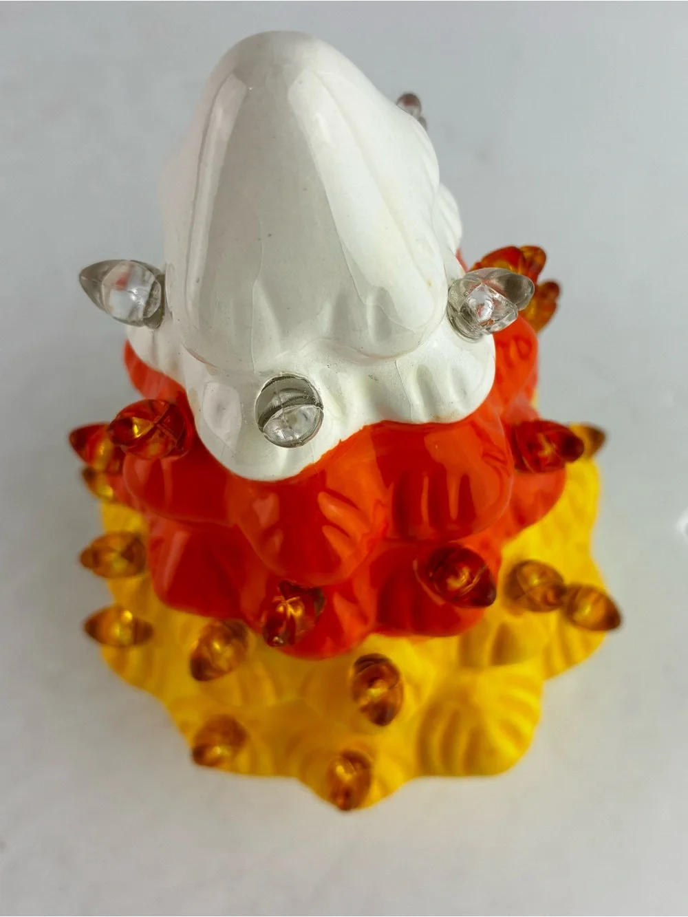 Mr. Halloween Mini Candy Corn Ceramic Lighted Tree